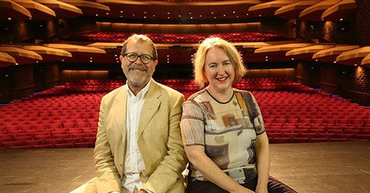 Neil Armfield and Rachel Healy. Photo by Tony Lewis