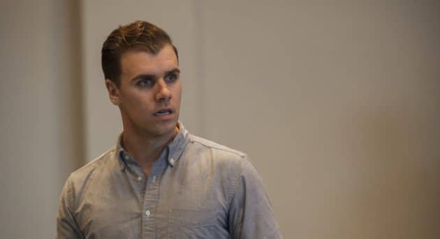 Victorian Opera, Sweeney Todd rehearsal. Blake Bowden & Teddy Tahu Rhodes. Photo by Charlie Kinross