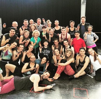 Cats celebrate the end of their first week | Photo by Stage Management