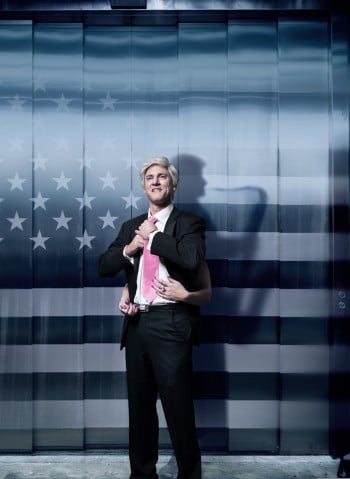 Matt Dyktynski as Bill Clinton in Clinton The Musical. Image by Robert Frith