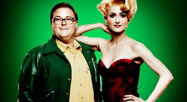 Brent Hill (Seymour) and Esther Hannaford (Audrey) | Photo by Jefff Busby