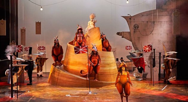 The Rabbits. Melbourne Festival, Opera Australia. Photo by Jon Green