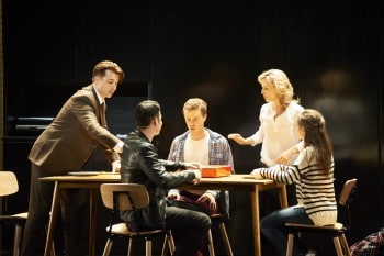 Brendan Hanson, James Bell, Joel Horwood, Rachael Beck, Shannen Alyce. Next to Normal. Image by Gary Marsh