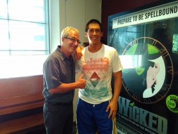 Chris Fung with Ben Elton
