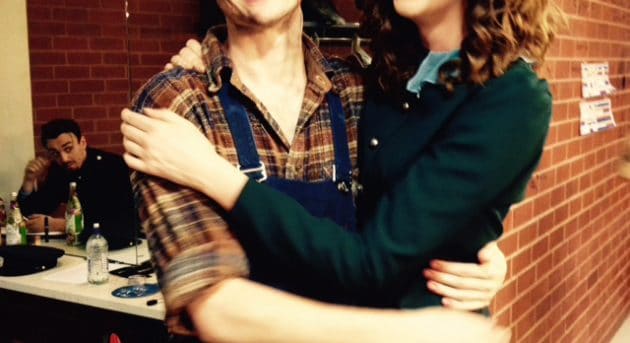 Joel Granger and Matilda Moran backstage at WAAPA, 2015