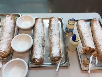 First day strudel at The Sound of Music rehearsals.