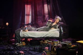 Paul Capsis as Quentin Crisp in Resident Alien. Photography by Sarah Walker.