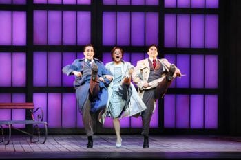 Jack Chambers, Gretel Scarlett and Adam Garcia in 'Good Morning'. Photo credit: Jeff Busby.
