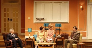 Shaun Micallef, Michala Banas, Christie Whelan Browne, Francis Greenslade. Photo by Jeff Busby