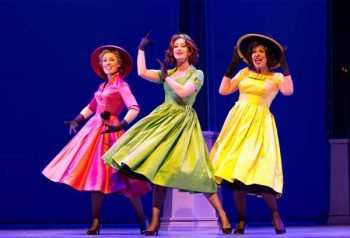 Madeleine Jones, Ellen Simpson, and Natalie Gamsu in Ladies in Black - Queensland Theatre. Image Supplied.