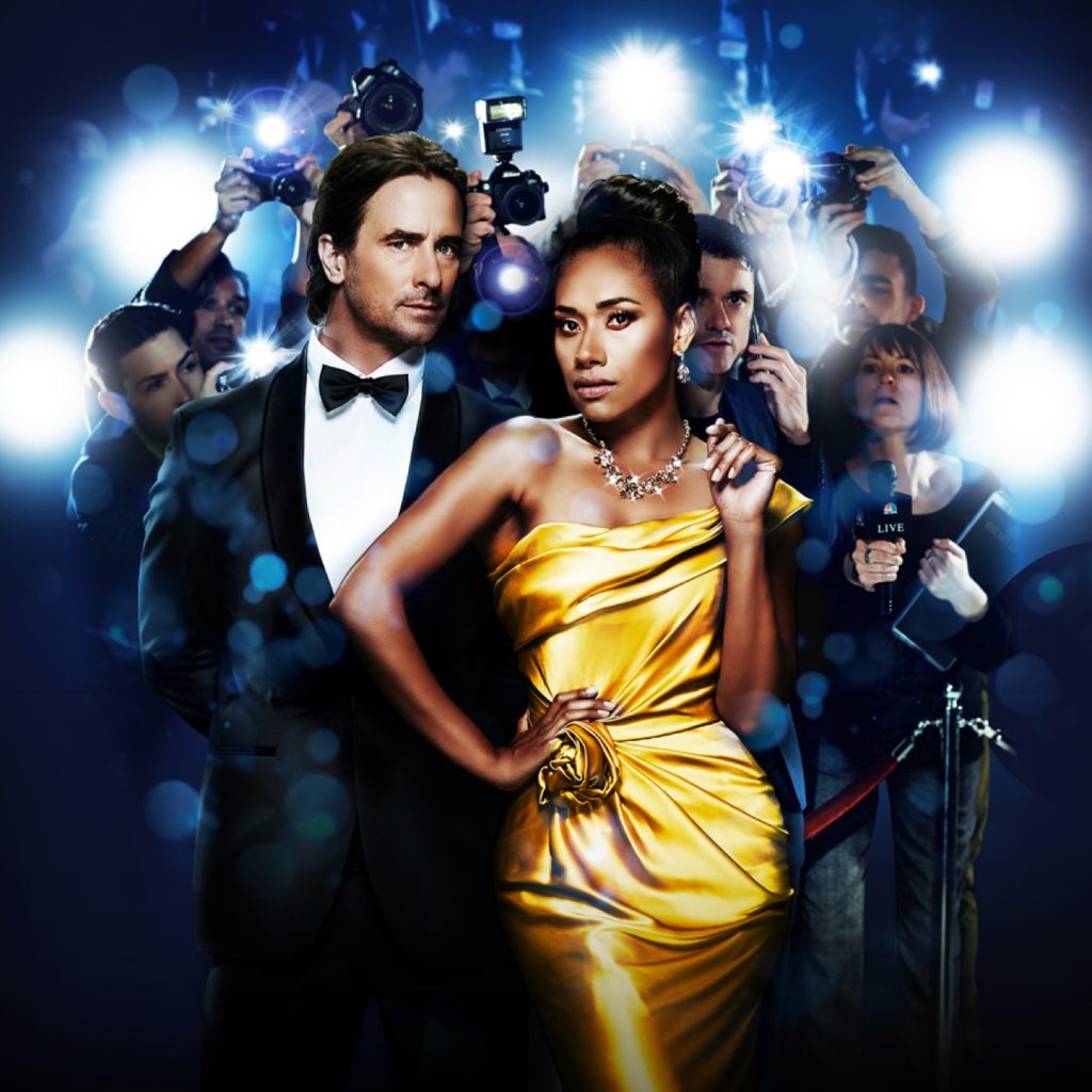 Paulini Curuenavuli and Kip Gamblin in The Bodyguard. Image supplied.