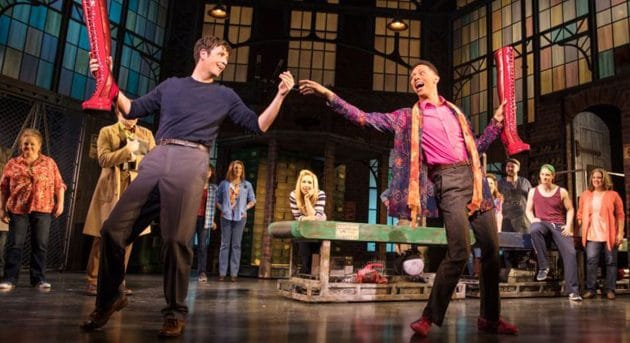 Toby Francis and Callum Francis in Kinky Boots. Image by Matthew Murphy.