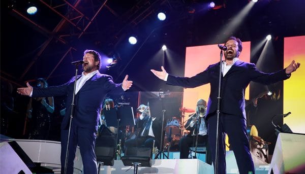 Alfie Boe and Michael Ball. Photo by Christie Goodwin.