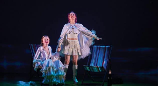 Maggie McKenna and Sydney Theatre Award Winner Madeleine Jones in Muriel's Wedding. Image by Lisa Tomasetti