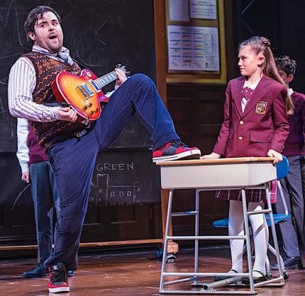 A scene from School Of Rock, New London Theatre. Image by Tristram Kenton