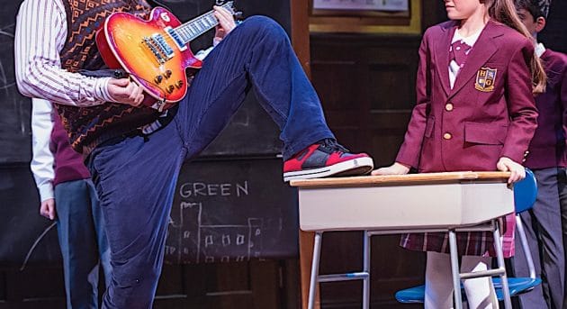 A scene from School Of Rock, New London Theatre. Image by Tristram Kenton