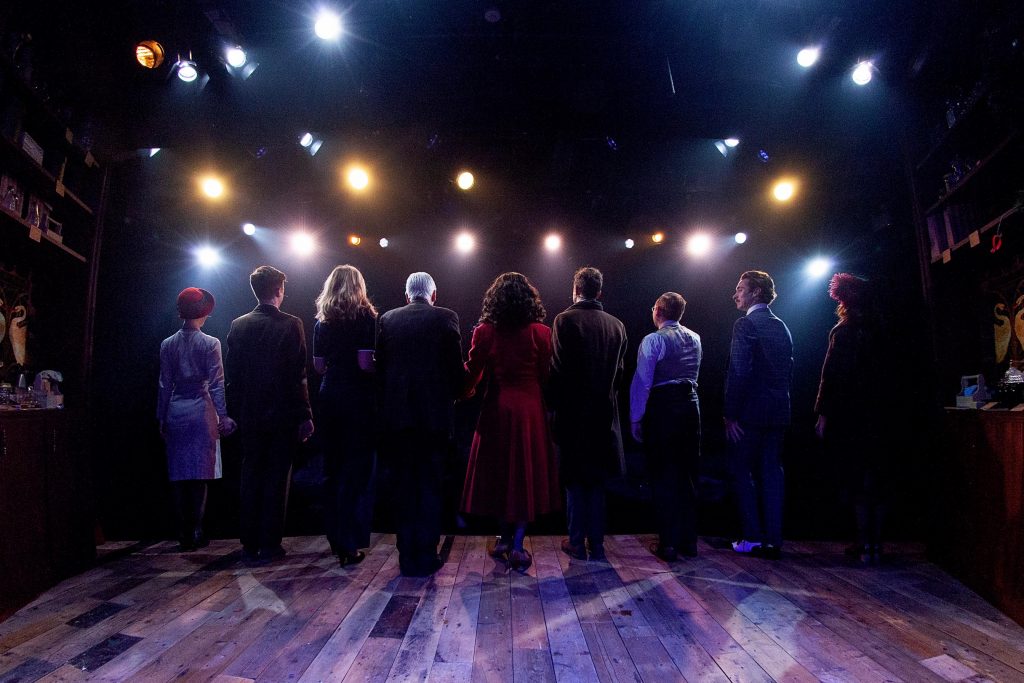The cast of She Loves Me rehearsing the bows