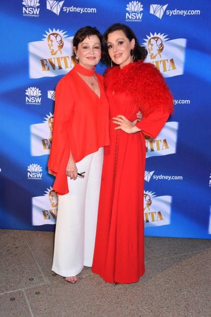 Two Evitas. Jennifer Murphy with Tina Arena | Photo Fiora Sacco