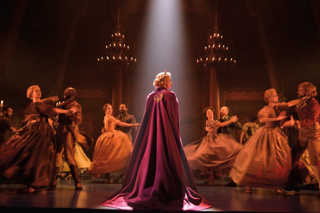 Caissie Levy(Elsa) and the Company of FROZEN on Broadway | Photo by Deen van Meer