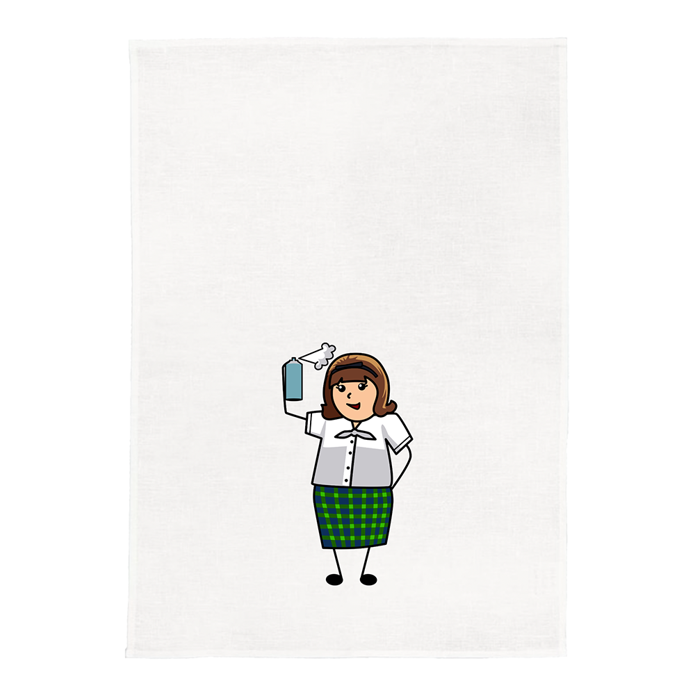 Tracy White Tea Towel