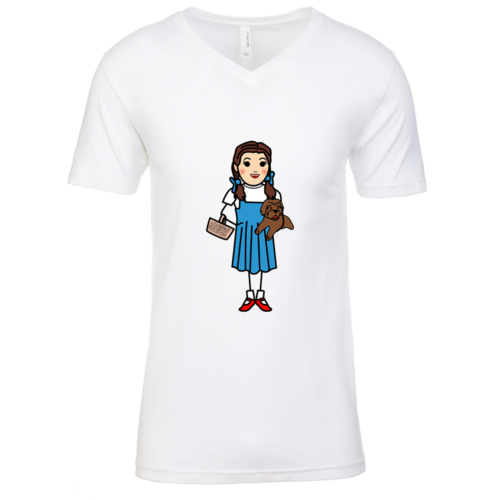 Dorothy Mens White V Neck T-Shirt