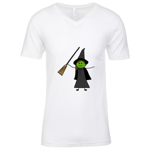 Wicked Mens White V Neck T-Shirt