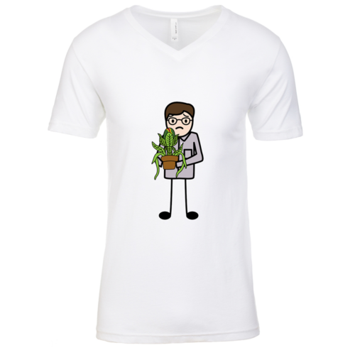 Seymour Mens White V Neck T-Shirt