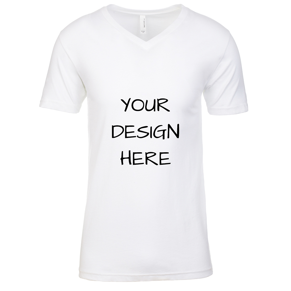 YourDesignHere Mens V Neck FINAL