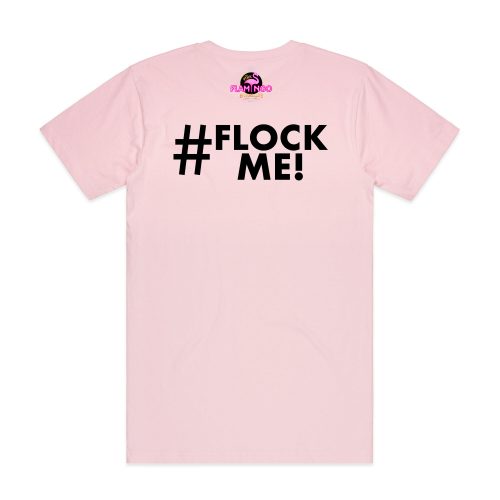 PF Men's Crew Neck Pink T-Shirt - #FLOCK ME
