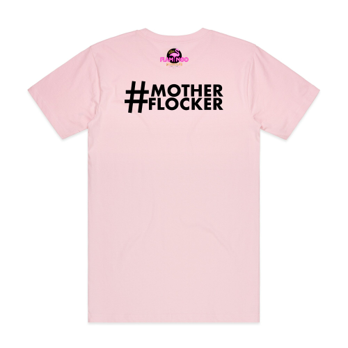 PF Men's Crew Neck Pink T-Shirt - #MOTHER FLOCKER